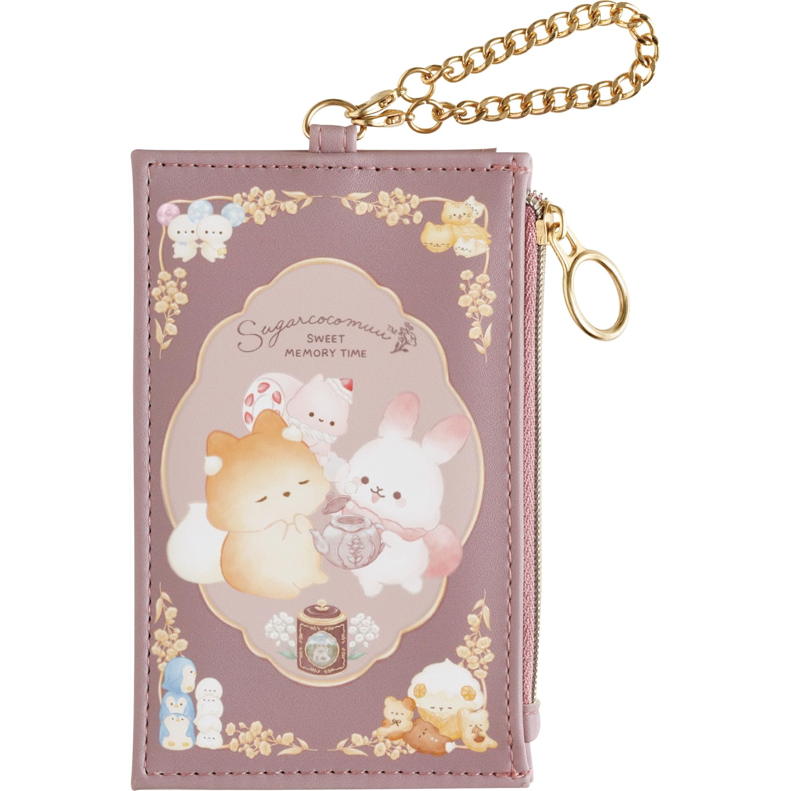

Sugar Cocomoo Memory Pass Case with Coin Case PB71501 H130 x W80 x D10mm San-X Sweet Time Size
