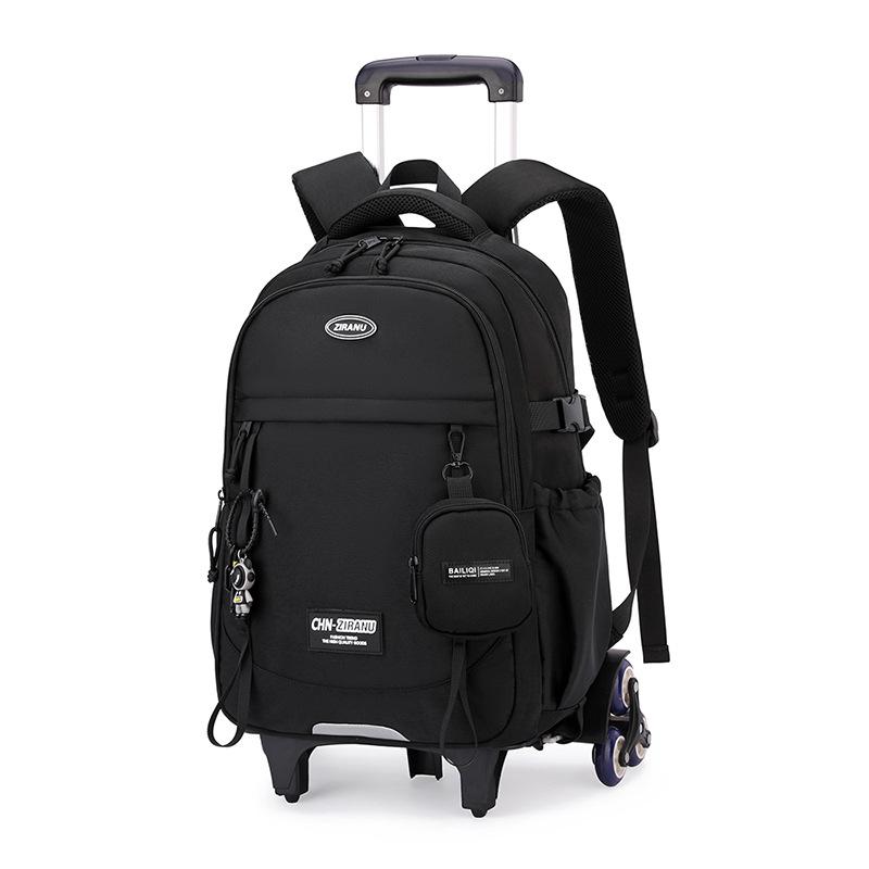 

Школьные сумки Роликовый Студенческий Рюкзак 6 Колес (35*20*48СМ)ZRY1291 чёрный