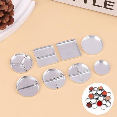 10Pcs Empty Metal Tin Palette Pans Round Metal Pans Cosmetic Eyeshadow Pans For Eyeshadow Palette Magnetic Makeup Palette