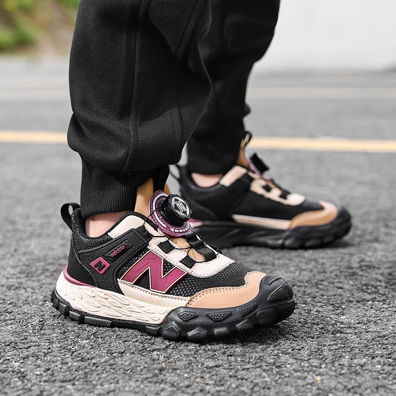 Kids Hiking Shoes All Seasons Walking Running Casual Sneakers Boys Girls Students School Tennis Sports Footwear