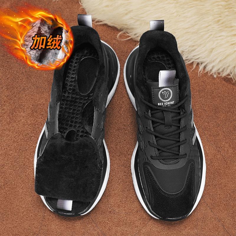 

Summer breathable running sports shoes casual leather fashion men s shoes popcorn soft-soled shoes 44