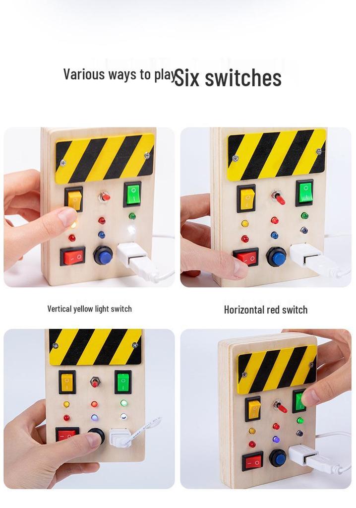 Creative Circuit LED Busy Board: Colorful Educational Toy for Children's Early Learning
