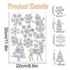 Christmas Snow Window Film PVC Static Window Cling Sun Catcher Window Decals Removable Stickers Window Film Xmas Decorations