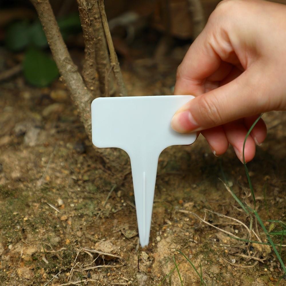 100PCS Thickened Stake Tags Moisture-proof Markers Label Plastic Writing Plate  Seedlings Tray