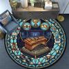 Music Instruments Symphony Round Area Rug Under Office Chairs Bedroom Living Room Home Decor