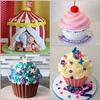 Silicone Mould 3pcs/set Flower Shape Cupcake Heat Resistant  Tools Baking Maker Giant Cupcake Mold