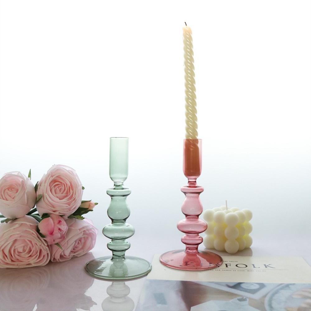 European-style Stained Glass Candlestick Decorations for Home Decoration Wedding Decoration Centerpieces Candlestick Gift
