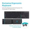 Slient Bluetooth Keyboard Rechargeable Foldable Keyboard Wireless Folding Keyboard  Tablet