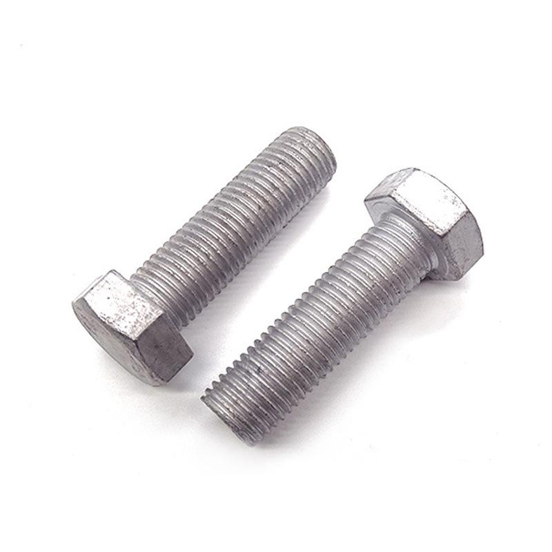 Hot-Dip Galvanized Hexagon Screws: Full & Half Thread, Photovoltaic Power Dacromet Zinc