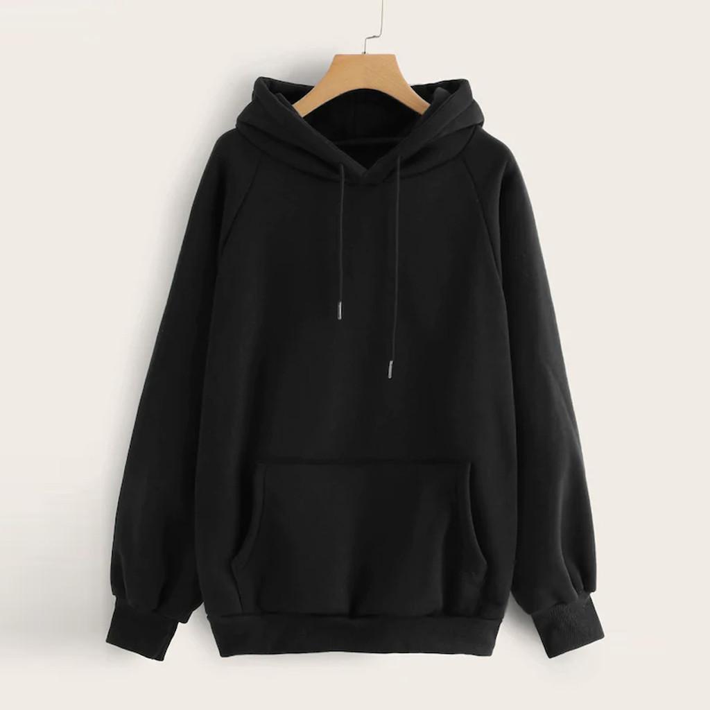 2023 Autumn/Winter Women's Plus Velvet Thick Loose Hooded Sweatshirt