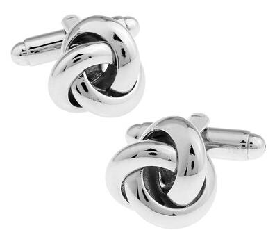 Black Cufflinks For Men Fashion Knot Design Top Quality Copper Sale Cufflinks Whoelsaleretail