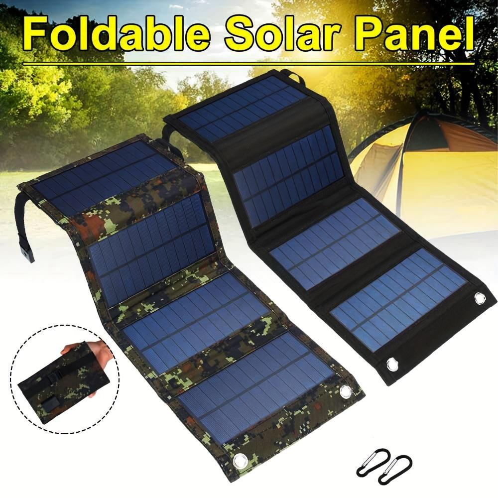 Faltbares Solarladegerät, geeignet für Mobiltelefone, iPhones, iPads, Powerbanks, Laptops, Camping- und Wohnmobilreisen