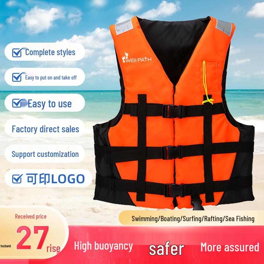 WELLPATH Adjustable Adult & Children's Life Vest for Fishing and Swimming