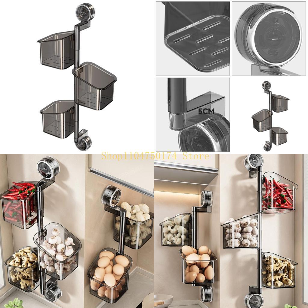 

Modern Plastic Wall Mounted Storage Container Holds Spices Utensils No Holes top sale China Mainland