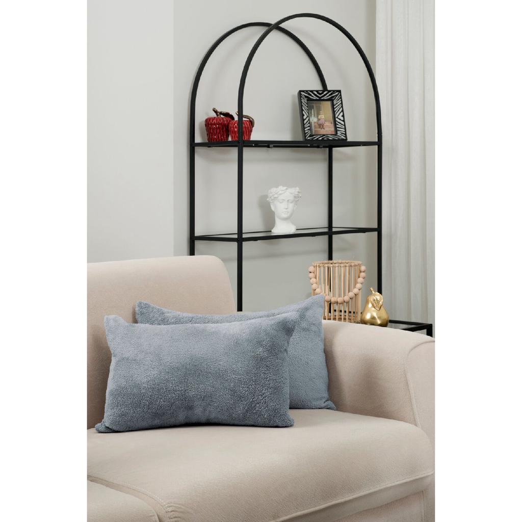 Doppelseitiger Wellsoft-Stoff, 2er-Set, 35 x 55 cm, dekorativer Geschenk-Kissenbezug aus Plüsch