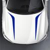 2pcs Car Stickers Striped Engine Hood Body Vinyl Decals Hood Cover Stickers New Professional Universal Styling Auto Decoration