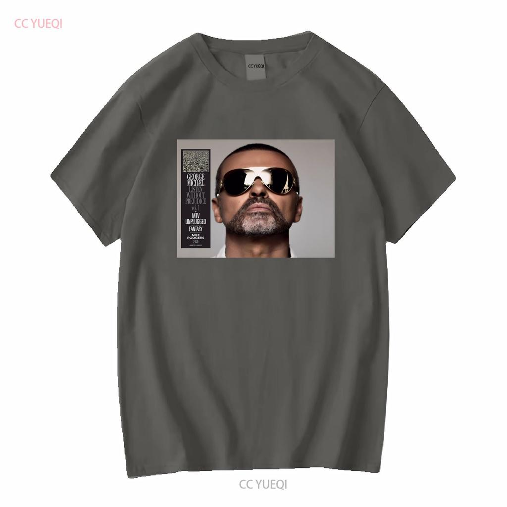 GEORGE MICHAEL T SHIRT Listen Without Prejudice Mtv Unplugged SMALL MEDIUM L XL Vintage Washed Graphic Streetwear Homme
