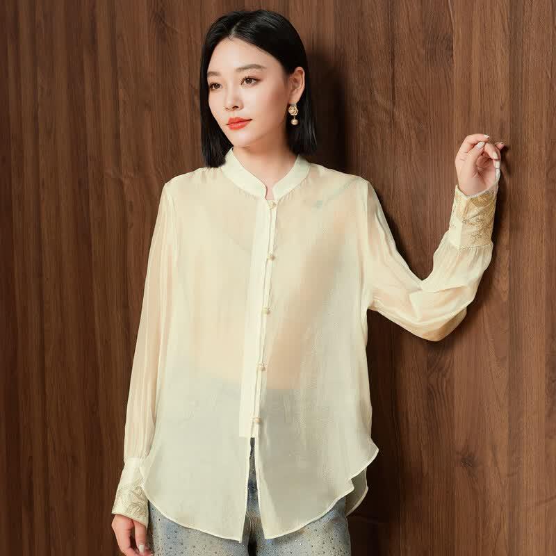 Women's New Chinese Style Thin Casual Shirt