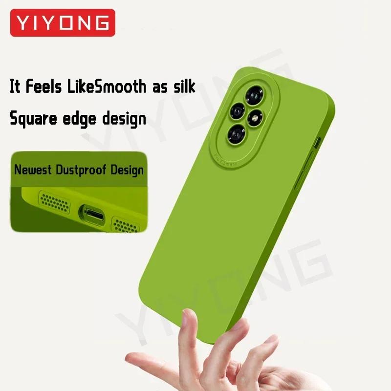 For Honor200 Case Silky Soft Liquid Silicone Cover For Huawei Honor 200 Pro 200Pro 5G Shockproof Phone Cases