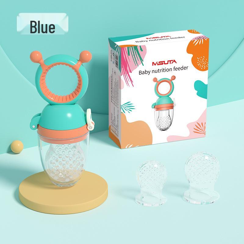 MISUTA Silicone Baby Teether Fruit & Veggie Feeder Stick