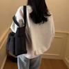 Mehrfachtaschen Canvas Tragetasche Großes Fassungsvermögen Pendler Damen Tasche Studenten Unterricht Schultertasche