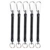 5 peças Cordão Chaveiro Anti-perda para Exterior Corda para Vara de Pesca Protetor Cordão Telescópico Anel Chave Anti-perda