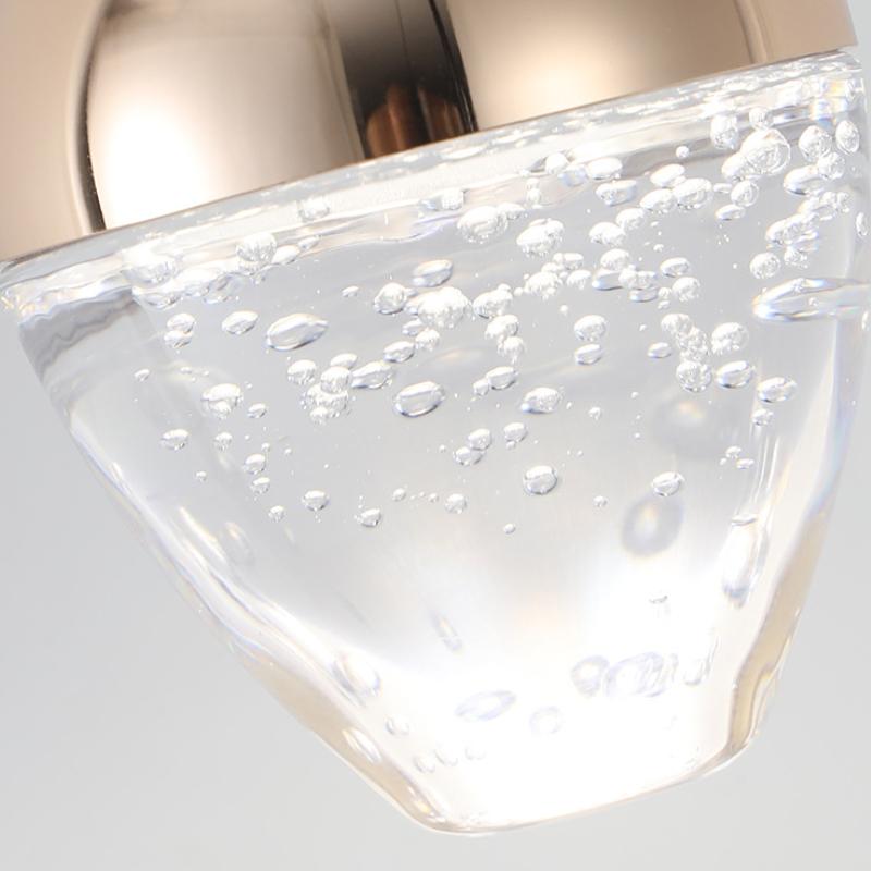 Modern Acrylic Crystal Apple Pendant Lamp Intelligent Health Home Lighting Nordic Bedside Board Balcony Home Decor LED Lights