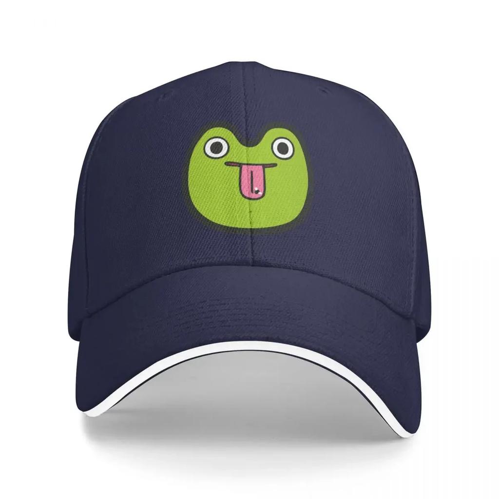 Happy Frog Pattern on Yellow Baseball Cap Horse Hat New In The Hat Fishing cap Luxury Brand Elegant Women's Hats Men's
