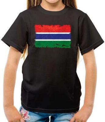 The Gambia Grunge Style Flag - Kids T-Shirt - Banjul - Country - Travel - Flags