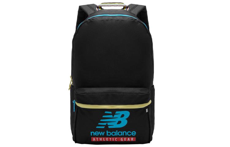 New Balance Fabric Laptop Backpack Regular Unisex Black Blue JABL1634-BM