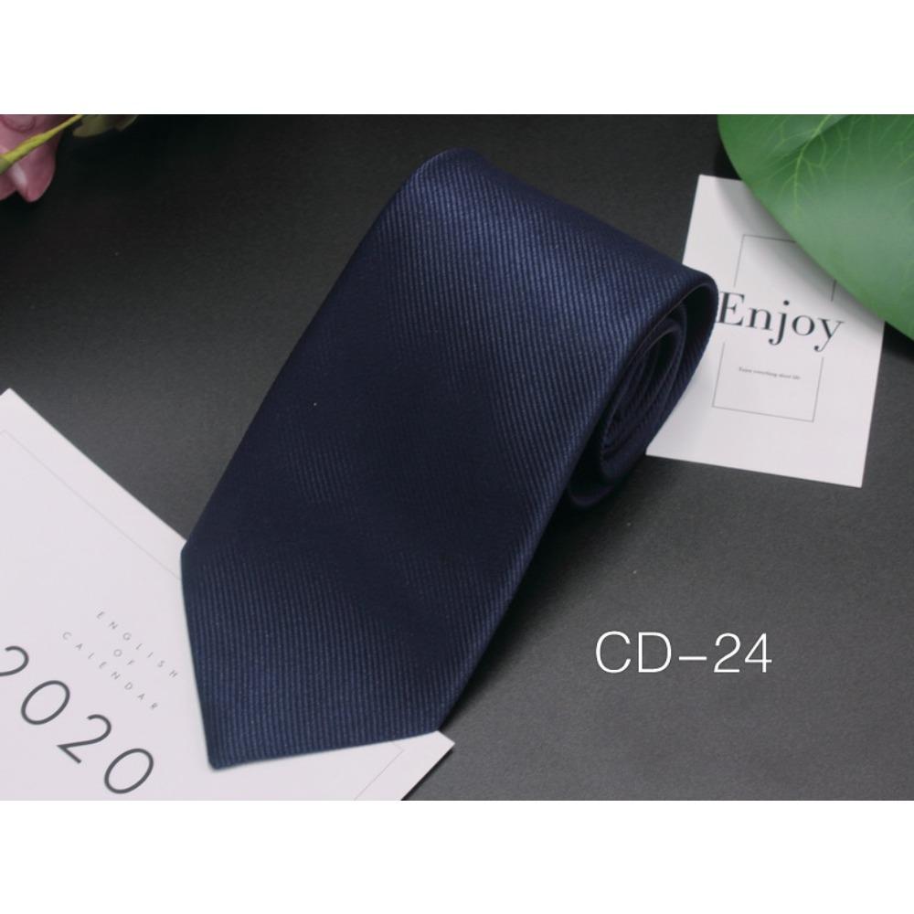 Men's Business Tie 8cm Professional Dress Interview Striped Tie Stylish Business-style Ties Navy Black Multi-colorTraditional Hand-knotted Design