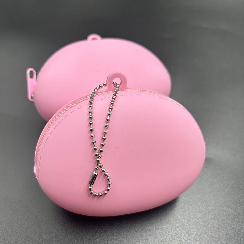 Zipper Travel Pouch Silicone Organizer Earphone Bag Portable Wallet Coin Purse  Women Girls