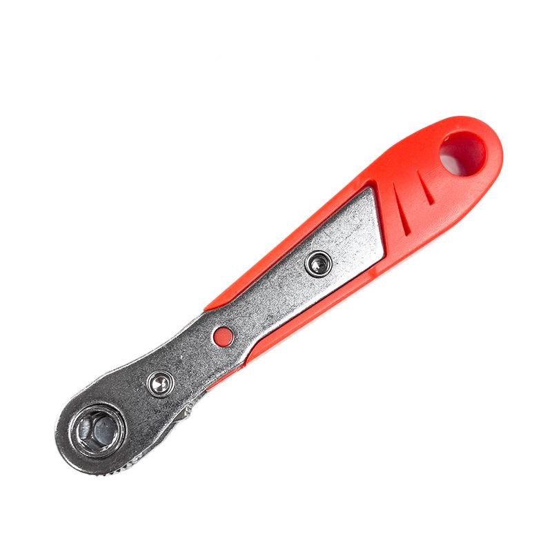 Right Angle Ratchet Screwdriver Set with Magnetic Elbow Adapter, Phillips & Slotted Bits