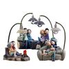 Creative Resin Couple Night Light - Perfect Home Decor Gift for Living Room or Bedroom, Ideal for Valentine's or Birthday.