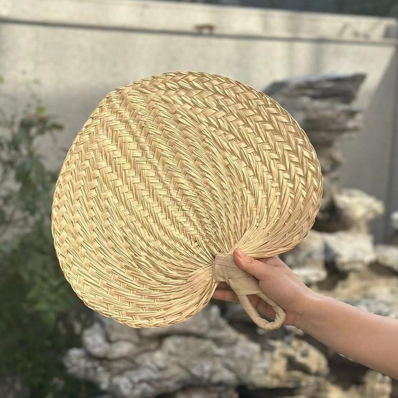 Vintage Palmblad Ventilator Handgemaakt Ademend Natuurlijke Koelventilator voor Tiki Feest Buiten Bijeenkomst
