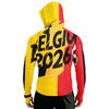Men's Casual Raglan Sleeve Hooded Long Sleeve Sun Protection Jacket Lightweight Zip Up Soccer Graphic Print Outdoor Windbreaker