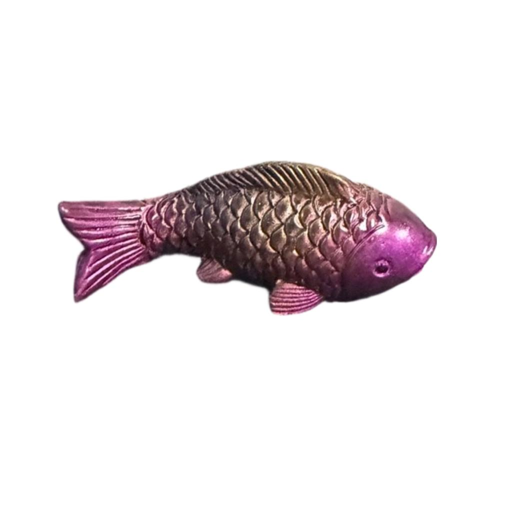 Ceramic Fish Tea Pet Figurine Handcrafted Decorative Koi Fish Sculpture for Tea Table Display and Collection