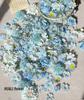 Blue Series Mix & Match DIY Handcrafted Small Flower Heads for Hairpins, Headdress, Wreath, and Flower Wall Decoration