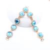 1 piece of multi-color side 115mm rhinestone shoe buckle clothing bikini chain DIY beach flip flops clothing decoration chain