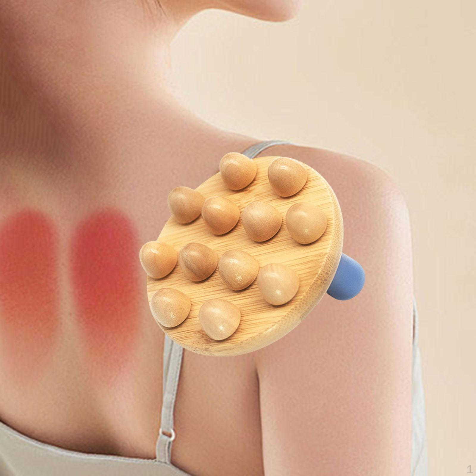 

Wood Massage Brush Portable Manual Deep Tissue for Legs Shoulder Waist