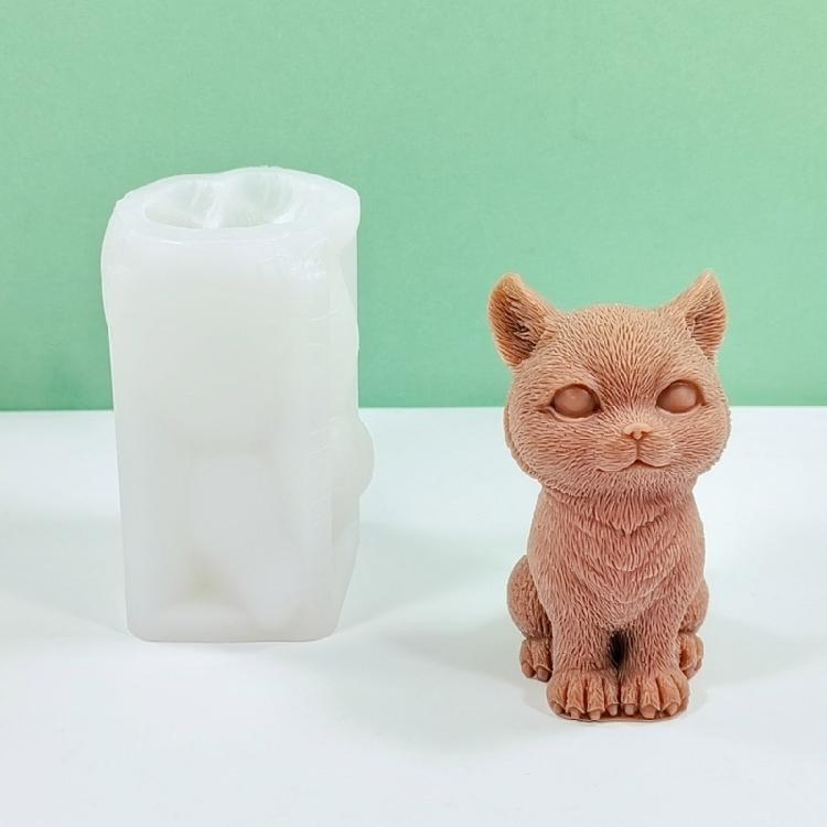 Sitting Cats Silicone Molds Cute Cats Candle Molds Scented Candle Casting Molds