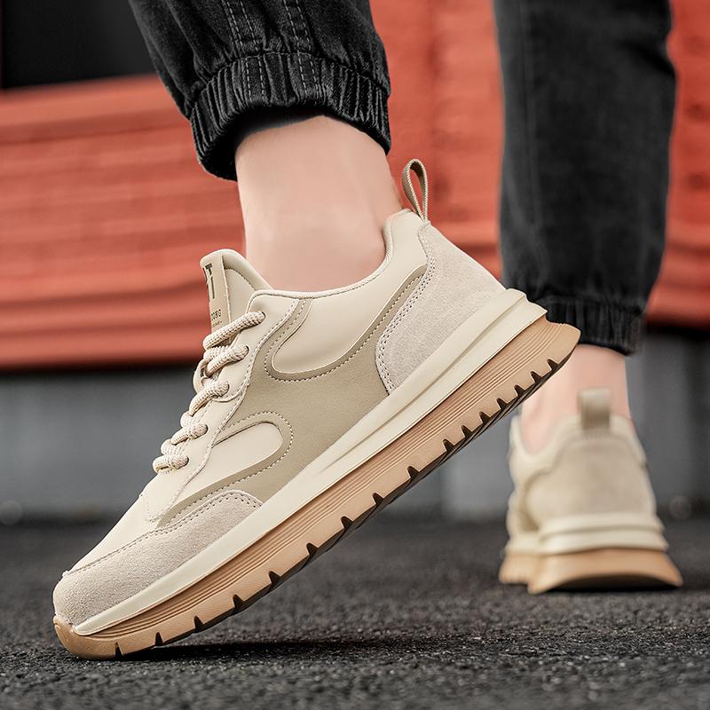 Fashion New Men's Sports Shoes Comfortable and Versatile Daily Style Outdoor Leisure Handsome Youth Thick Soled Height Increasing Shoes