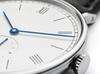 Quarz Uhr mit zwei und einem halben Zeiger Legierung Edelstahl Uhr 848 Nom Römische Ziffern Serie Uhr