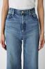 Moussy Damen Fortgeschrittene Lange Schlag-Jeans, Größe 27, Blau, 010IAA12-3071