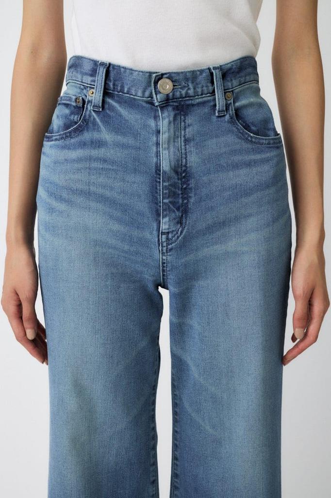 Moussy Damen Fortgeschrittene Lange Schlag-Jeans, Größe 27, Blau, 010IAA12-3071