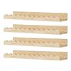 4Pcs Wooden Wall Shelves For Childrens Room Efficient Toy And Book Holder