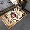One Piece Luffy Bounty Poster Rug, Suitable for Living Room, Bedroom, and Sofa Decoration, and Can Also Be Used As a Non-slip Play Mat for Children.