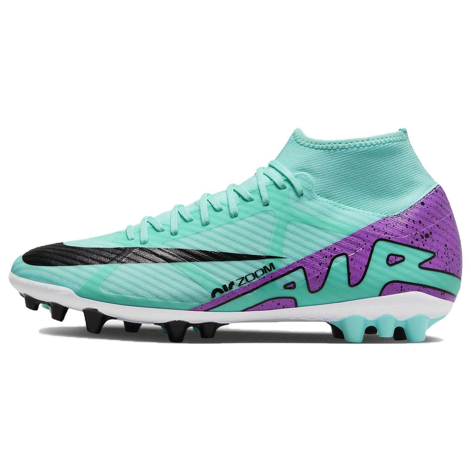 Nike Zoom Mercurial Superfly 9 Academy AG Hyper Turquoise Black White Fuchsia Dream Men s Soccer Cleats DJ5622-300 EU 44