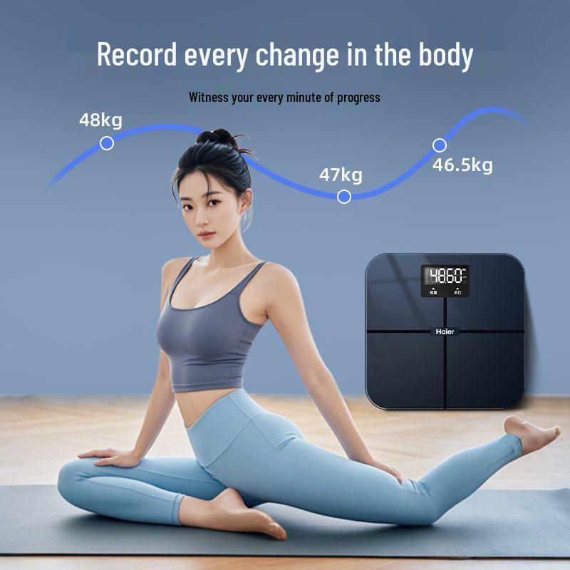 Haier Rechargeable High Precision Body Weight Scale for Fitness and Weight Loss