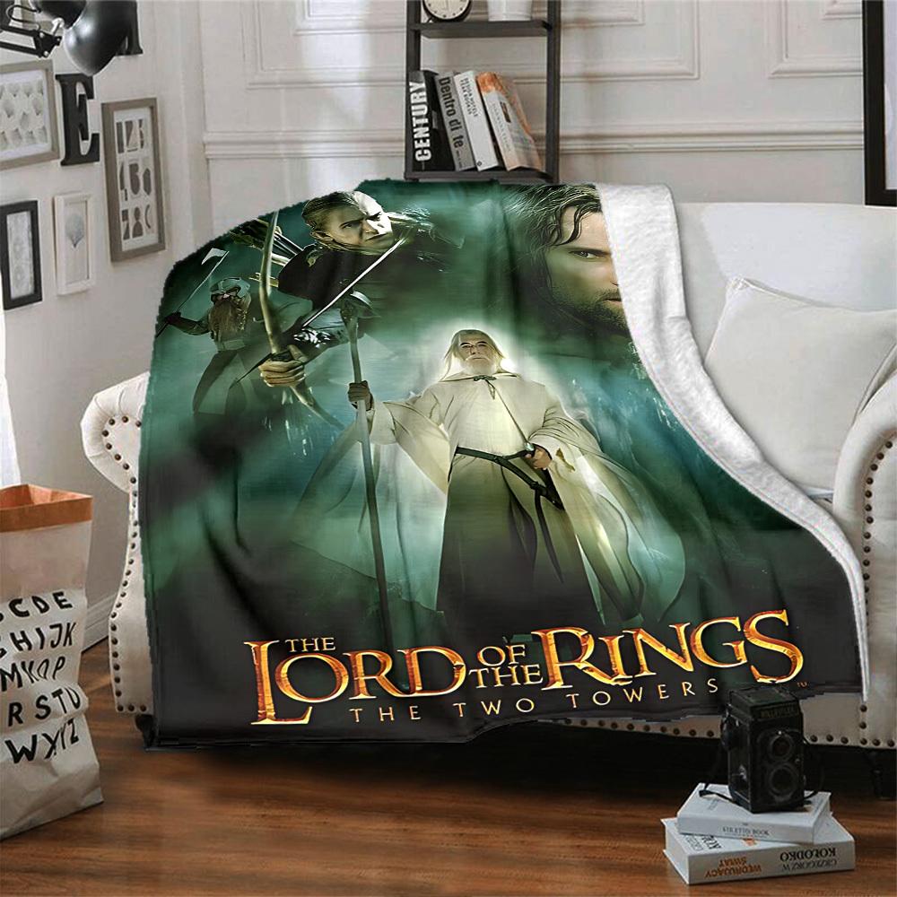 1pc Lord of the Rings Two Towers Flannel Blanket Soft Warm Throw for Home, Office, Travel, All-Season Cozy Bedding GiftL1182
